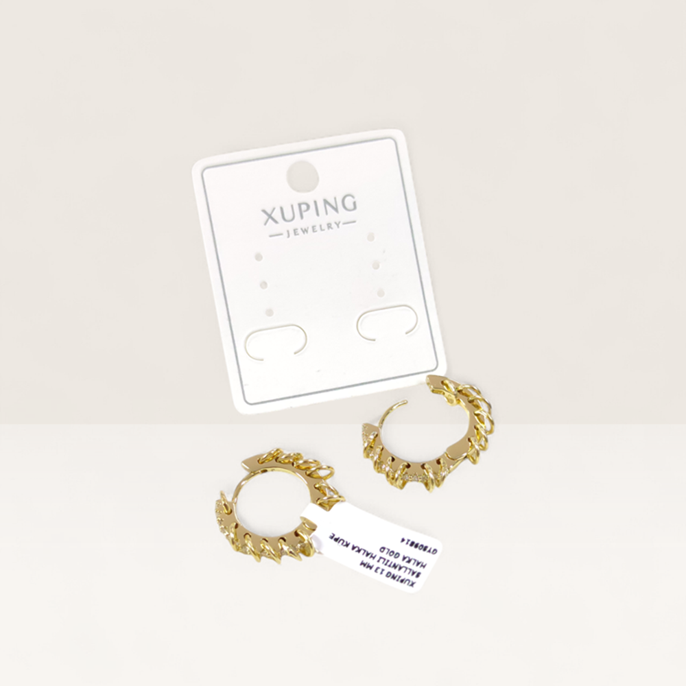 XUPING 13 MM SALLANTILI HALKA KÜPE HALKA GOLD