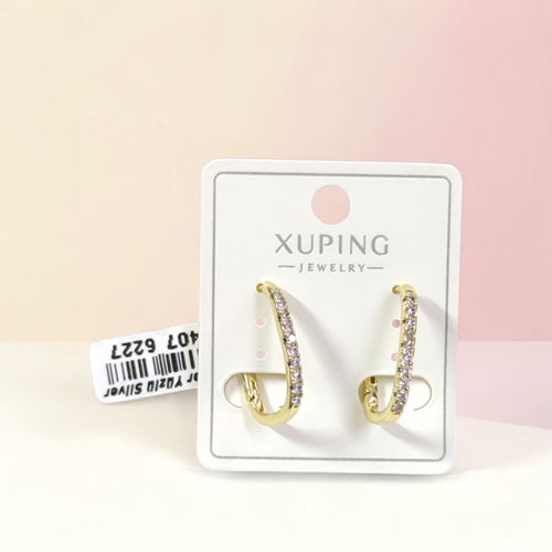 XUPING 20X10 MM OVAL HALKA KÜPE GOLD