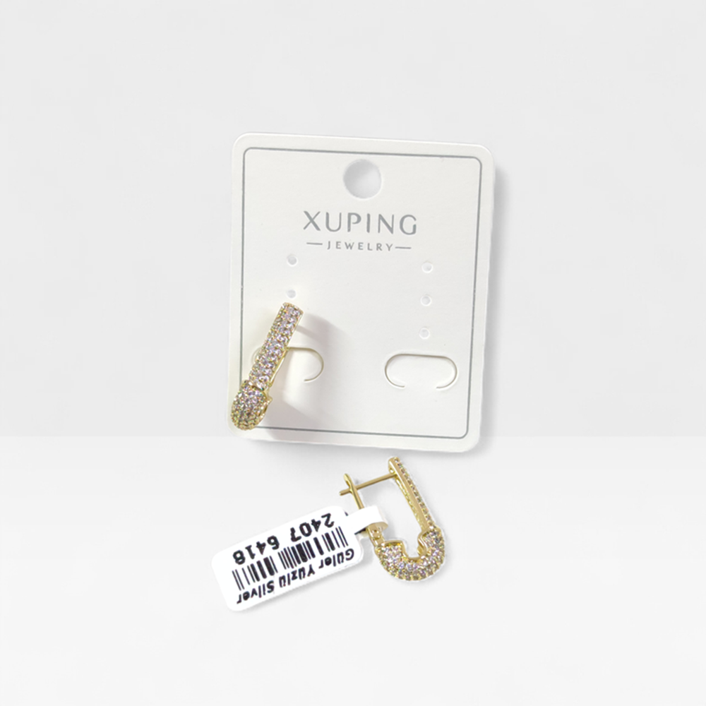 XUPING 2 CM FİRKETE KÜPE GOLD