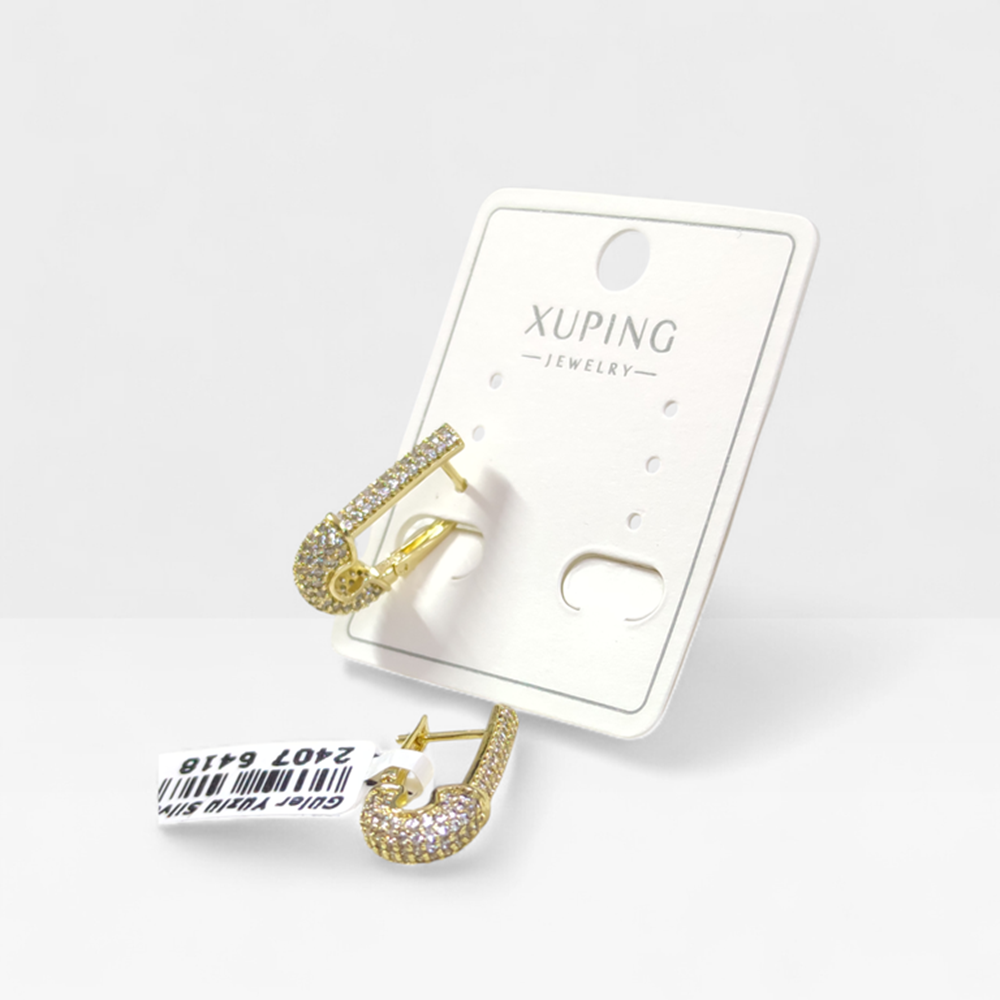 XUPING 2 CM FİRKETE KÜPE GOLD