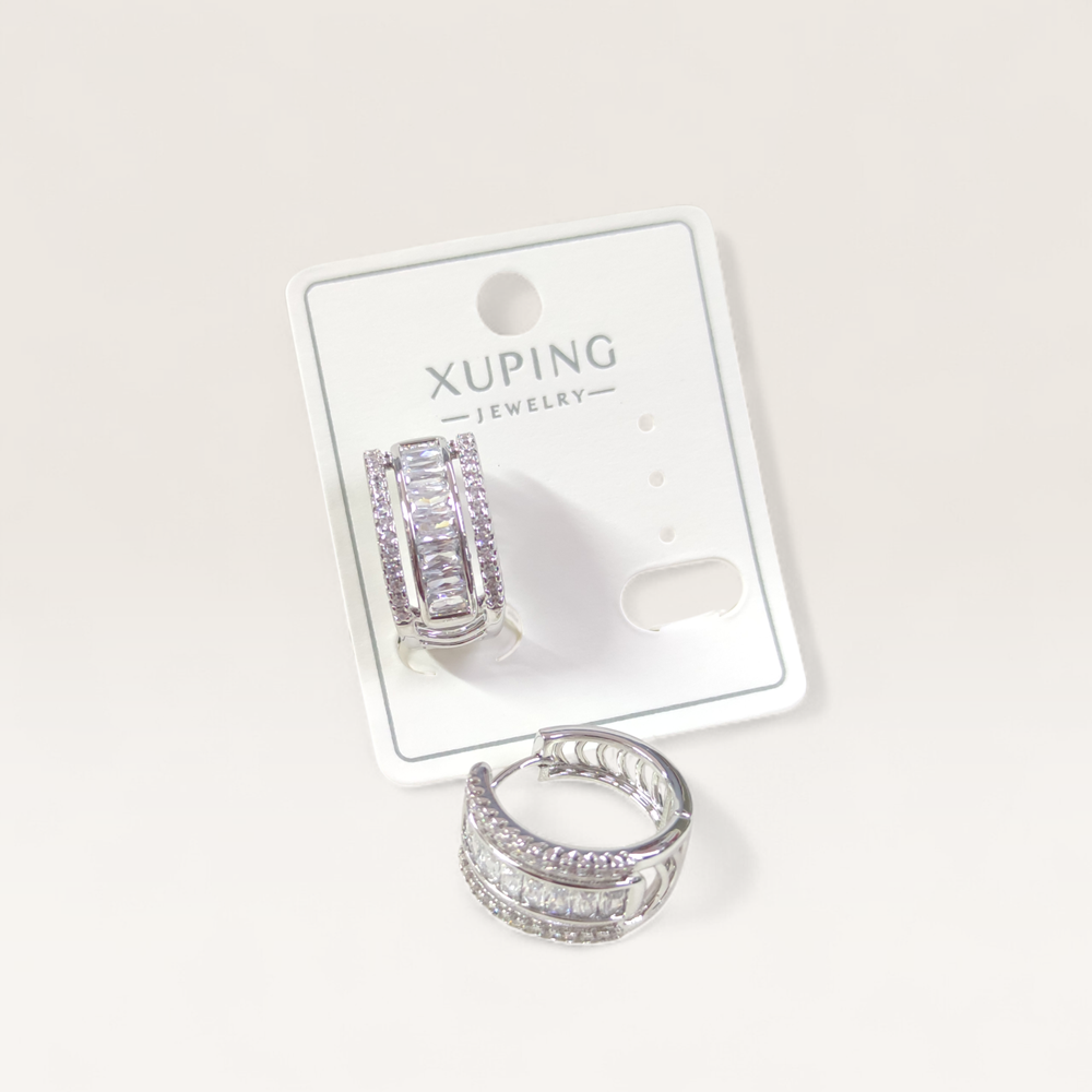 XUPING 15 MM KALIN HALKA BAGET KÜPE BEYAZ