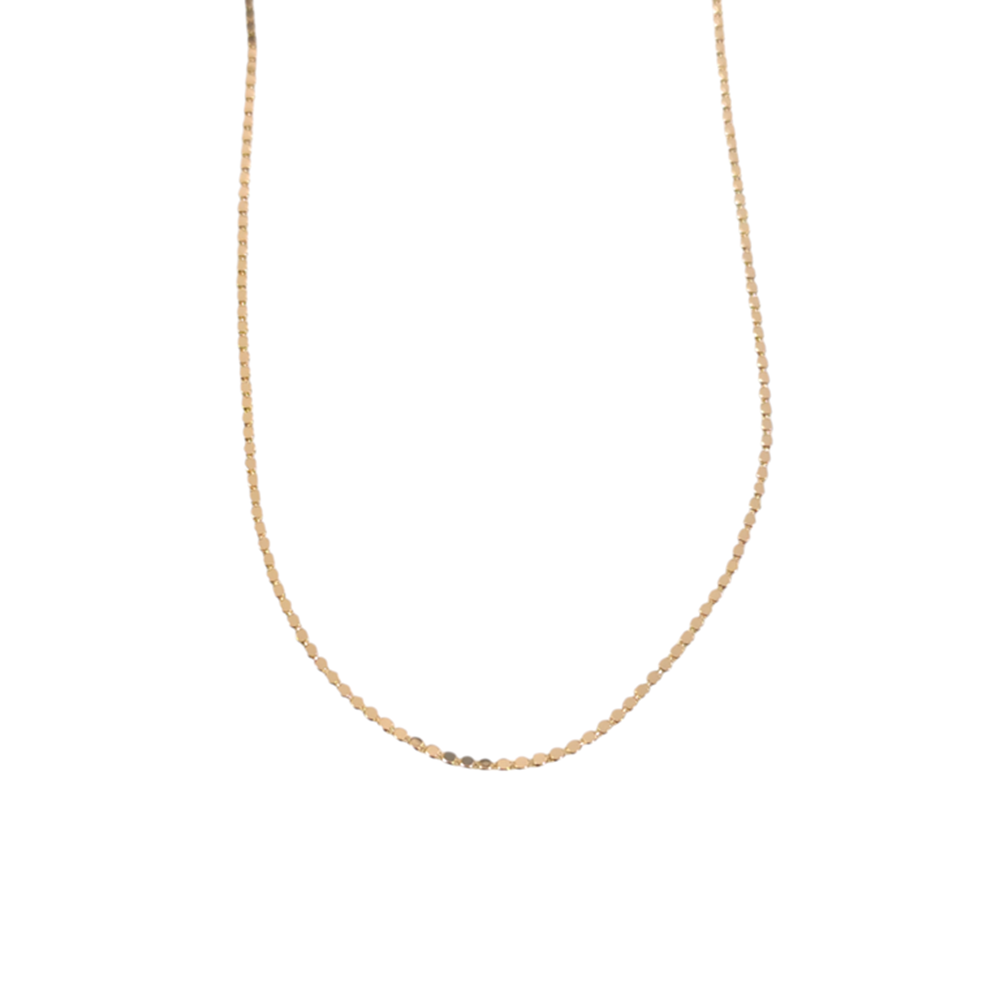 XUPING 2 MM İNCE EZME PUL KOLYE 45 CM GOLD - ROSE BAKIR