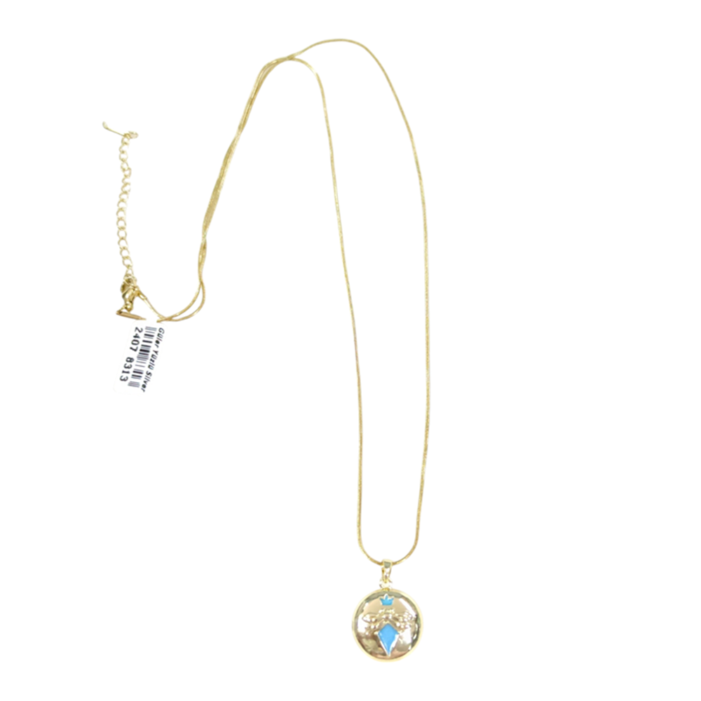 ÇELİK KAPAKLI KOLYE 40+5 CM GOLD