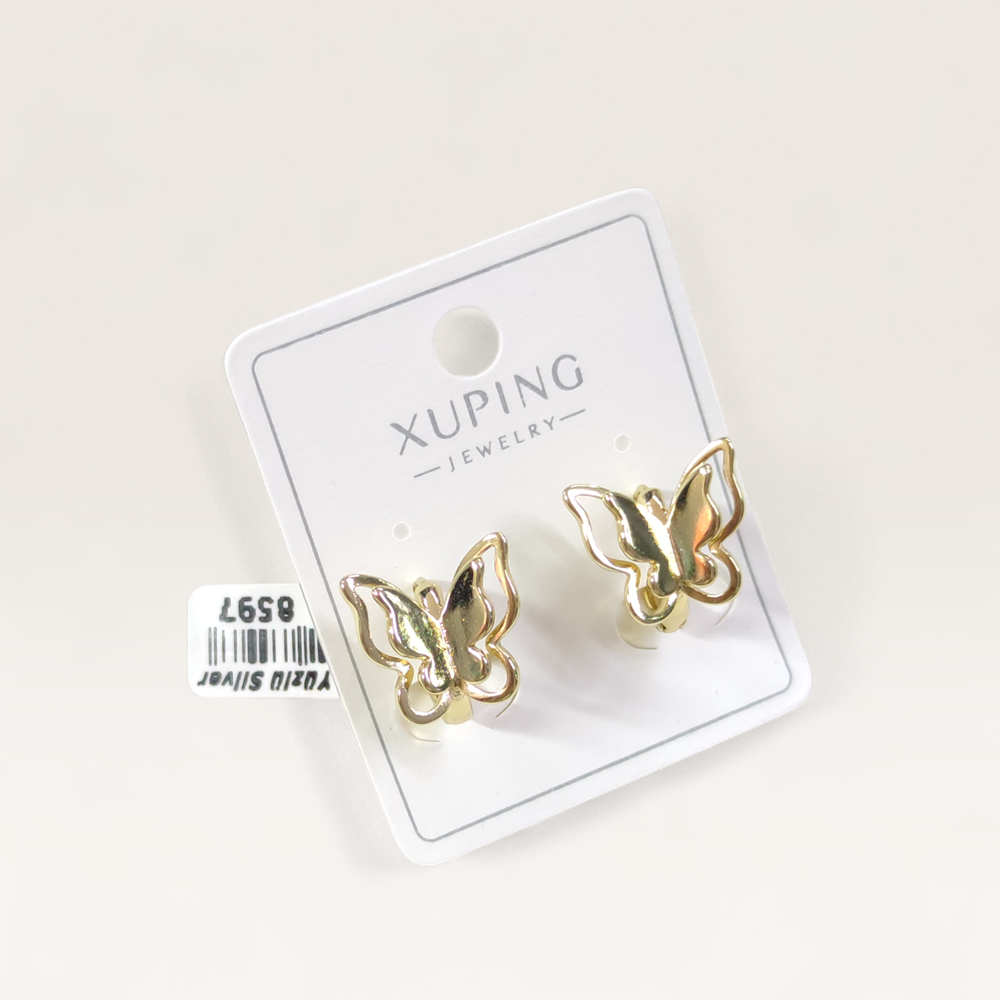 XUPING 13 MM KELEBEK 10 MM HALKA KÜPE GOLD