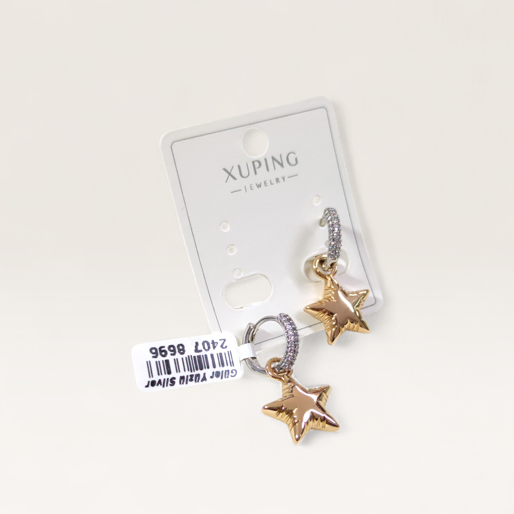 XUPING 15 MM YASTIK YILDIZ 10 MM KÜPE ROSE BEYAZ