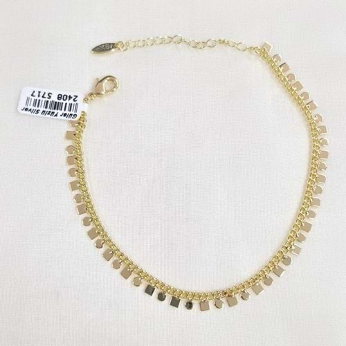 YSX JEWELRY PUL KARE HALHAL GOLD 20+5 CM