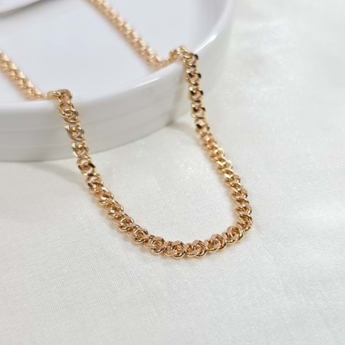 XUPING 4,5 MM HALKALI ZİNCİR KOLYE 50 CM ROSE