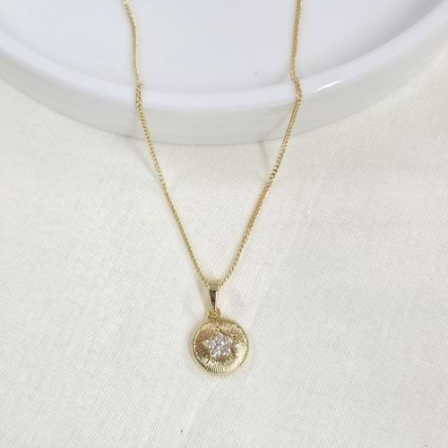 XUPING 10 MM YILDIZ KOLYE 45 CM GOLD