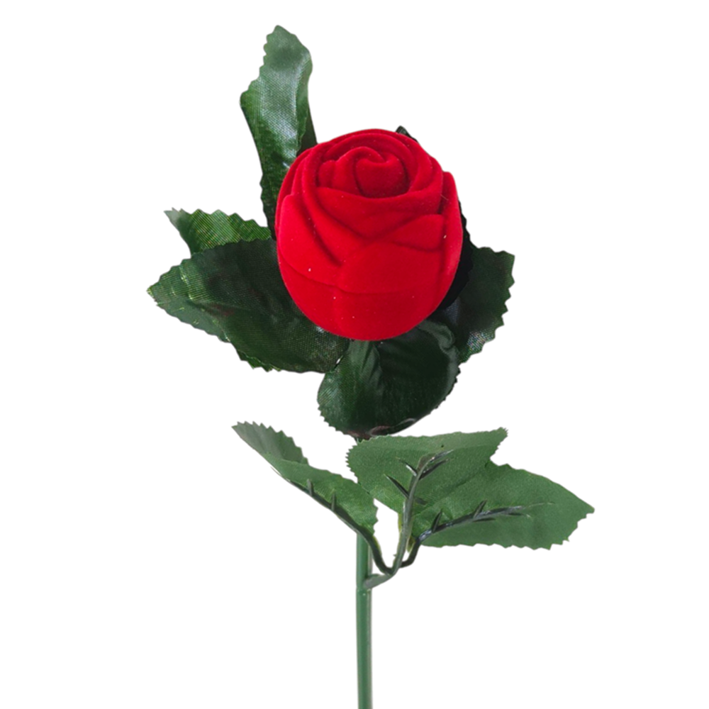 KADİFE SAPLI GÜL YÜZÜK KUTUSU