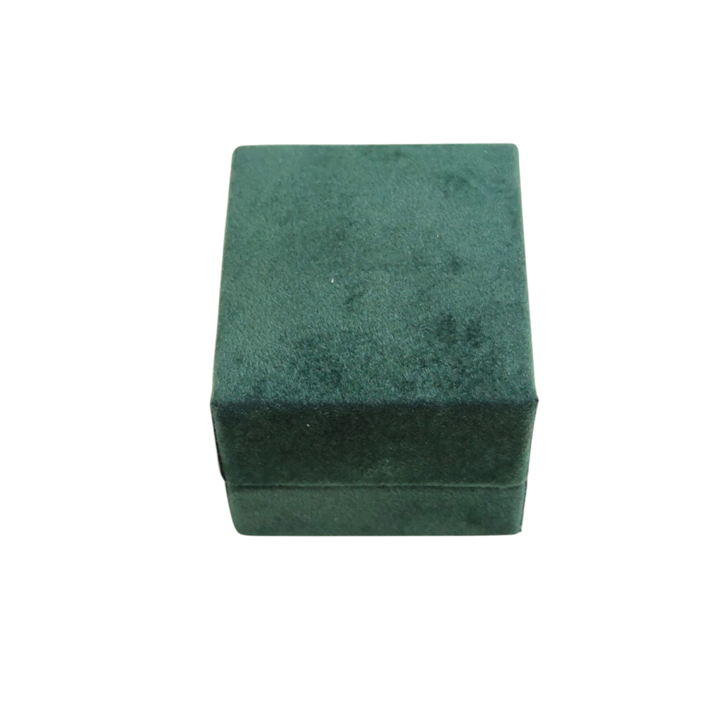 KADİFE KALİTELİ YÜZÜK KUTUSU - YEŞİL